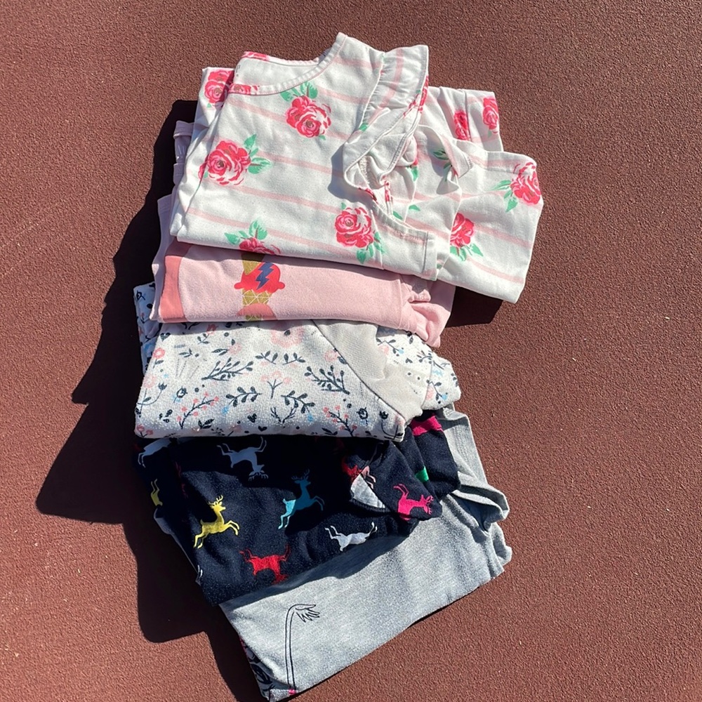girls night gown pajamas - quantity of 5